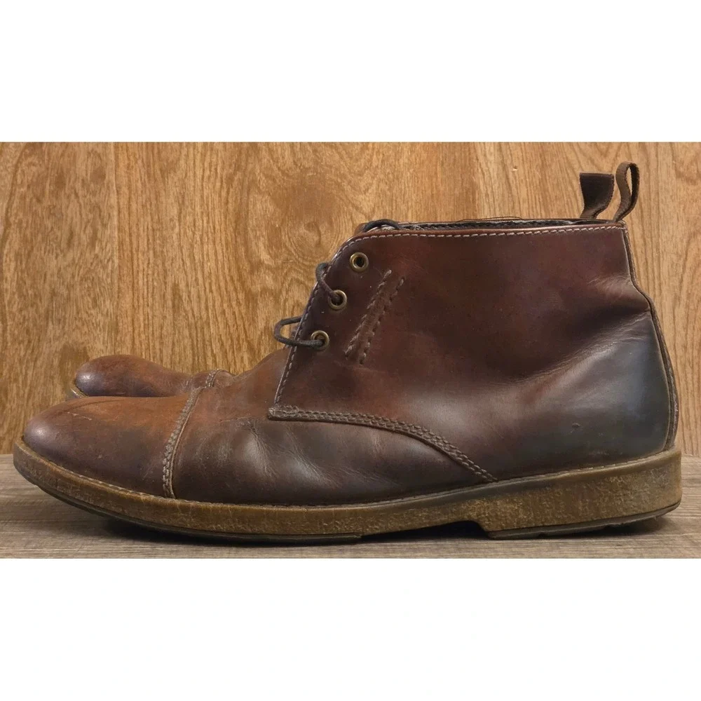 Clarks J Hinman Mid Ankle Chukka Boots‎ Mens Size 10 Brown